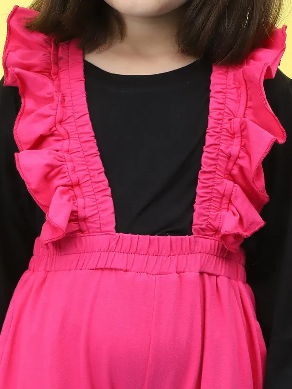 Pink_Cotton_Solid_Clothing_Set_For_Kids
