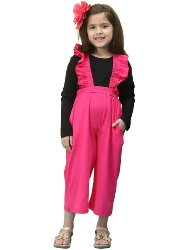 Pink_Cotton_Solid_Clothing_Set_For_Kids