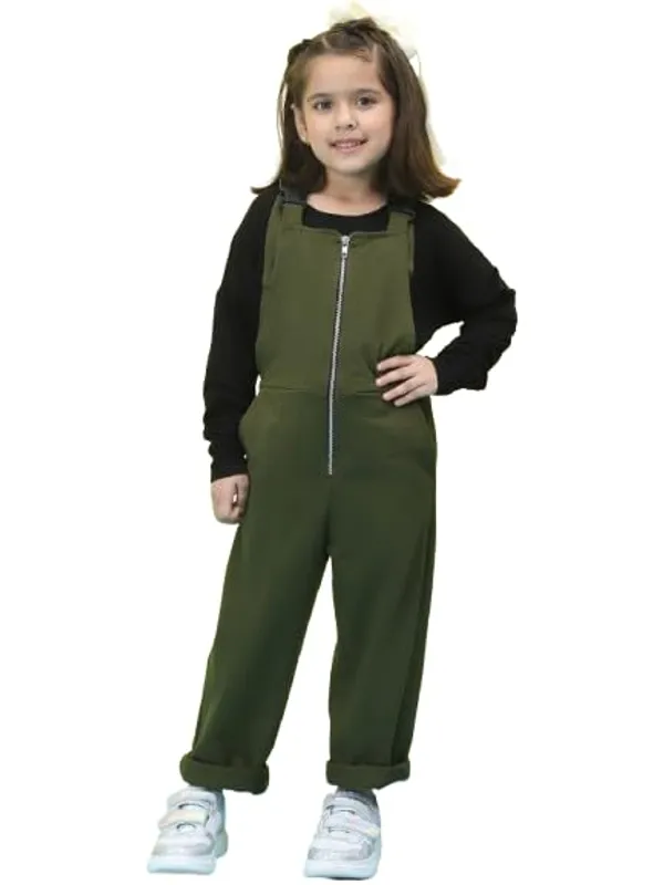 Olive_Cotton_Solid_Clothing_Set_For_Kids