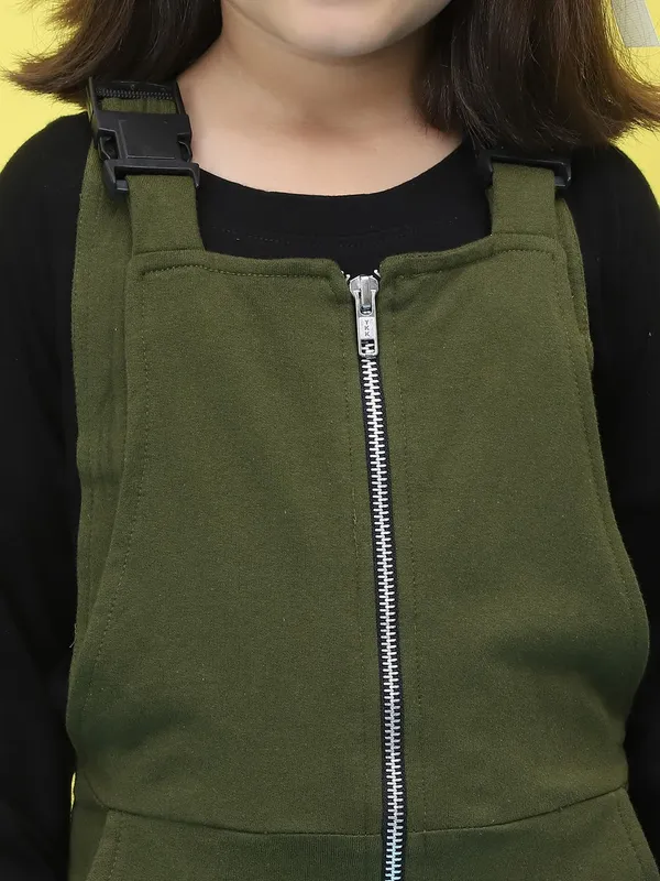 Olive_Cotton_Solid_Clothing_Set_For_Kids