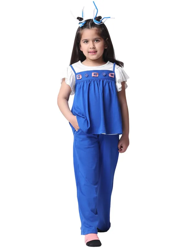 Blue_Cotton_Blend_Solid_Clothing_Set_For_Kids