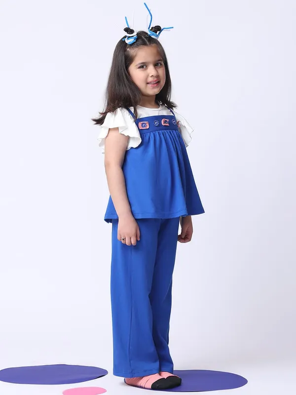 Blue_Cotton_Blend_Solid_Clothing_Set_For_Kids