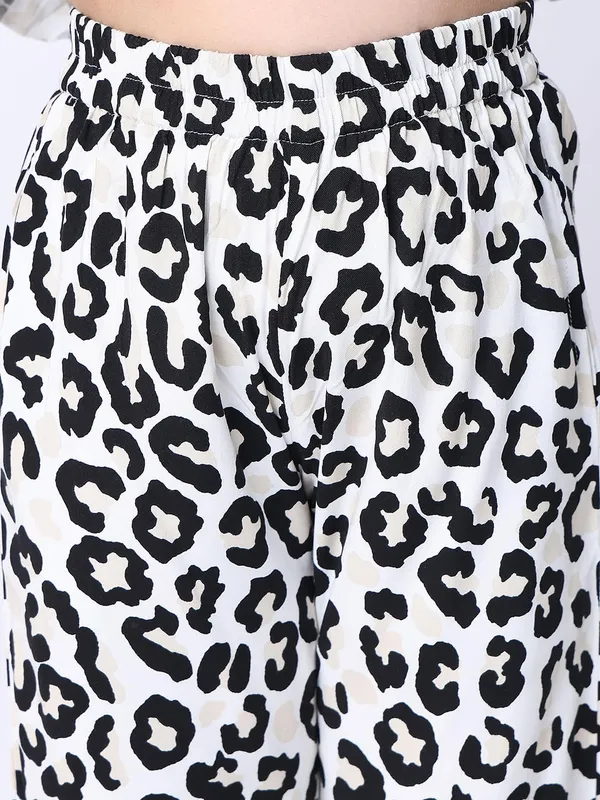 Black_Rayon_Animal_Print_Clothing_Set_For_Kids