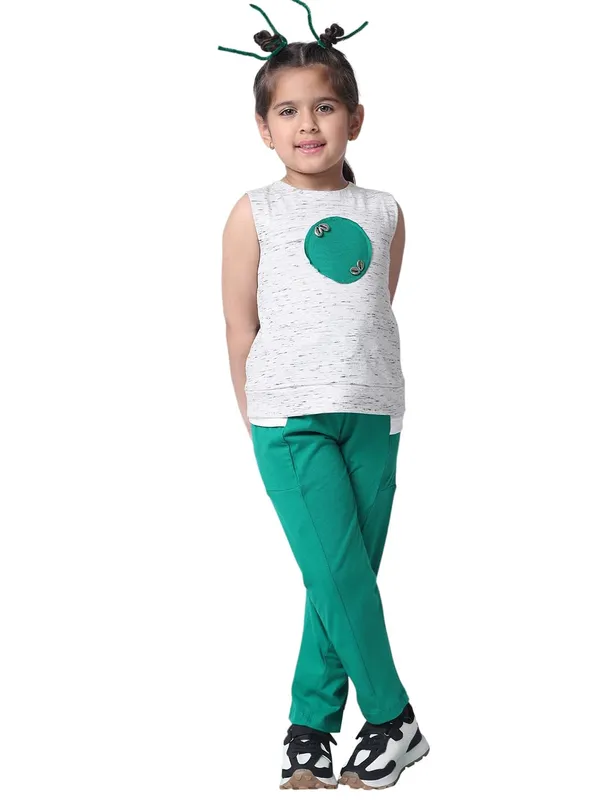 Green_Cotton_Solid_Clothing_Set_For_Kids