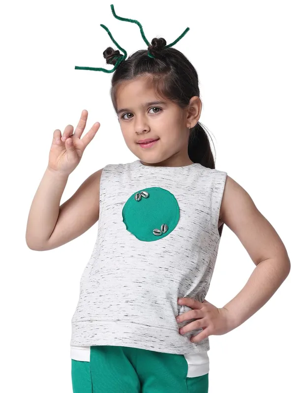 Offwhite_Cotton_Solid_Top_For_Kids