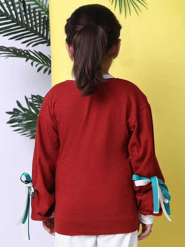 Rust_Cotton_Solid_Top_For_Kids