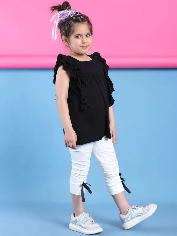 Black_Rayon_Solid_Clothing_Set_For_Kids