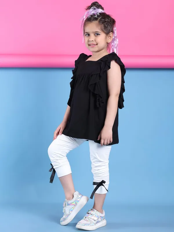 Black_Rayon_Solid_Clothing_Set_For_Kids