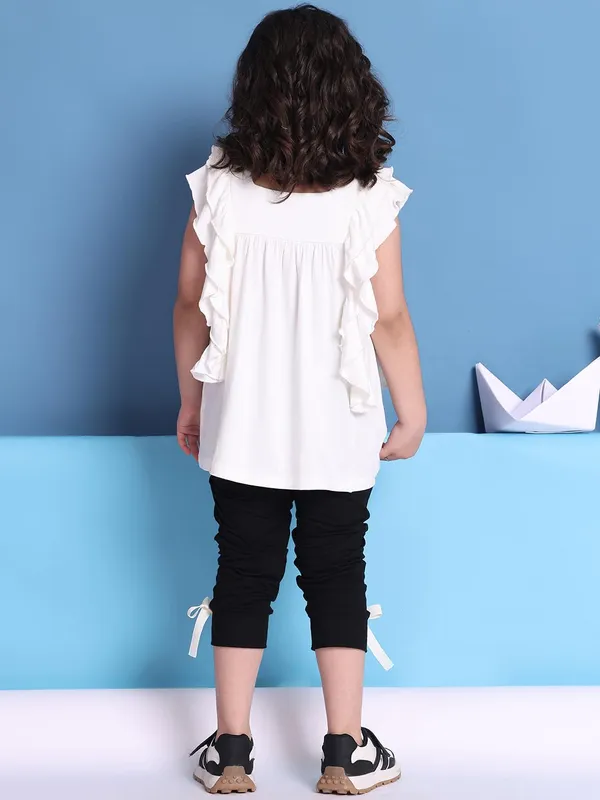 Offwhite_Rayon_Solid_Clothing_Set_For_Kids