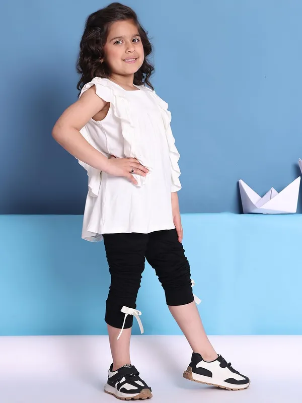 Offwhite_Rayon_Solid_Clothing_Set_For_Kids