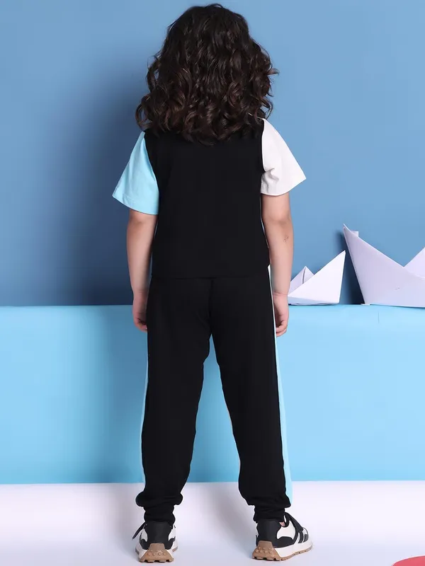 Skyblue_Rayon_Solid_Clothing_Set_For_Kids