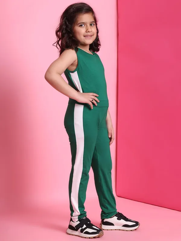 Green_Rayon_Solid_Clothing_Set_For_Kids