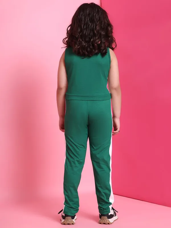 Green_Rayon_Solid_Clothing_Set_For_Kids