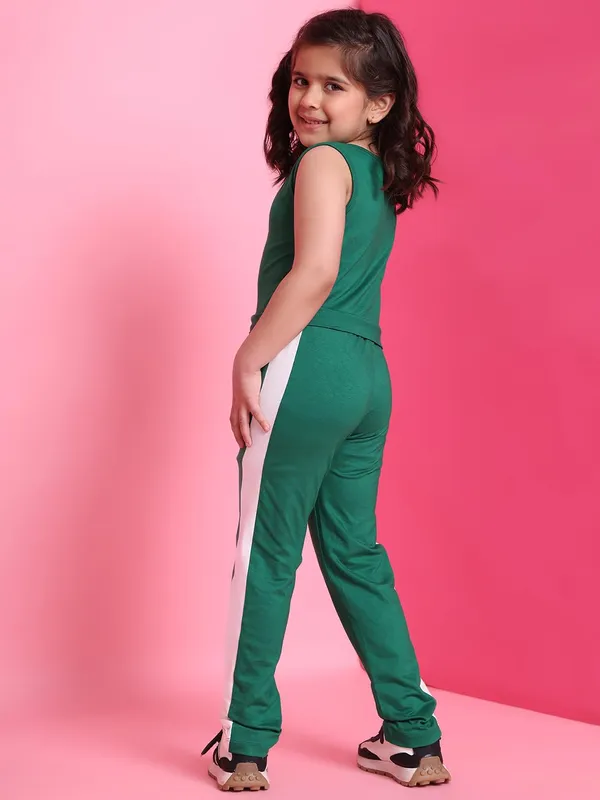 Green_Rayon_Solid_Clothing_Set_For_Kids