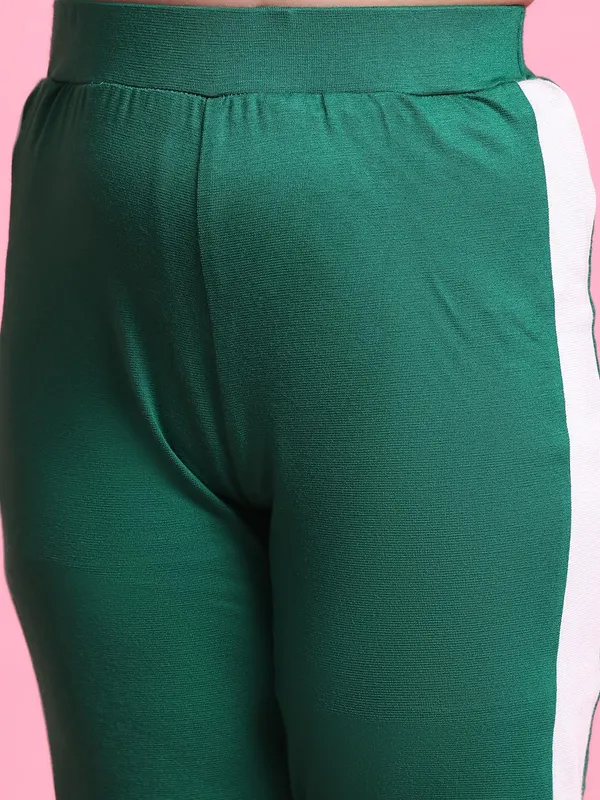 Green_Rayon_Solid_Clothing_Set_For_Kids