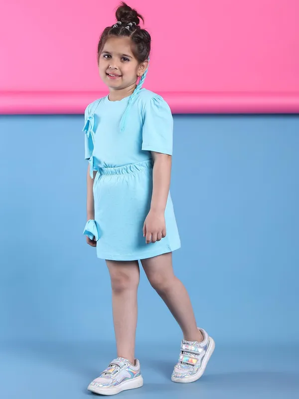 Skyblue_Cotton_Solid_Clothing_Set_For_Kids