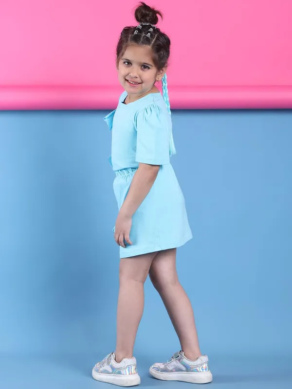 Skyblue_Cotton_Solid_Clothing_Set_For_Kids