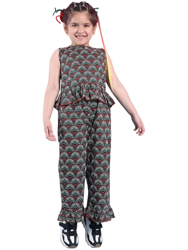 Multicolour_Rayon_Floral_Clothing_Set_For_Kids