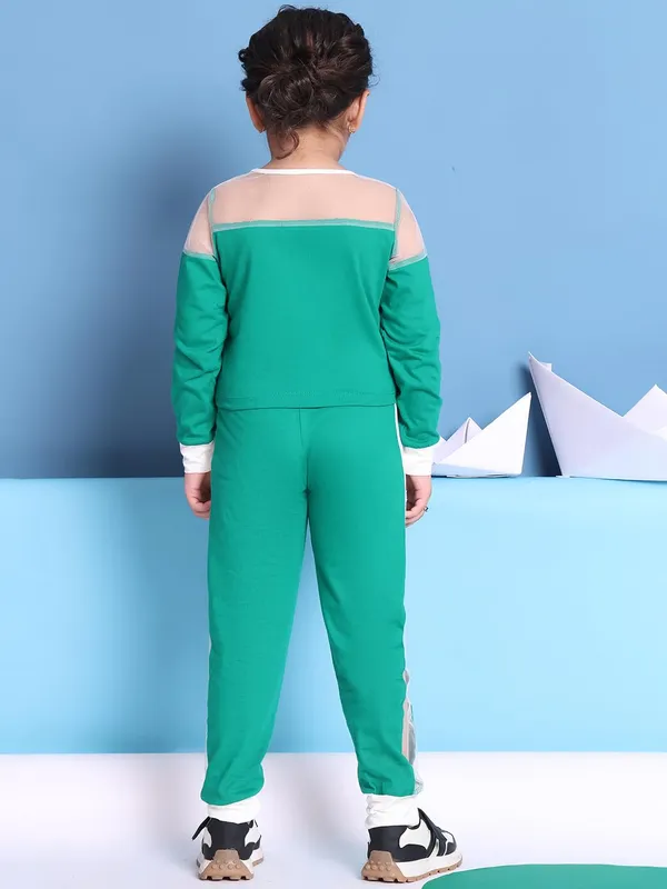 Green_Cotton_Solid_Clothing_Set_For_Kids