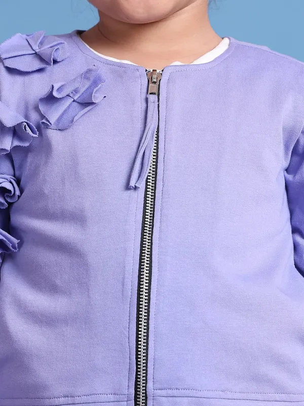 Lilac_Cotton_Solid_Clothing_Set_For_Kids