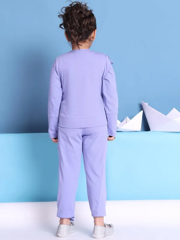 Lilac_Cotton_Solid_Clothing_Set_For_Kids