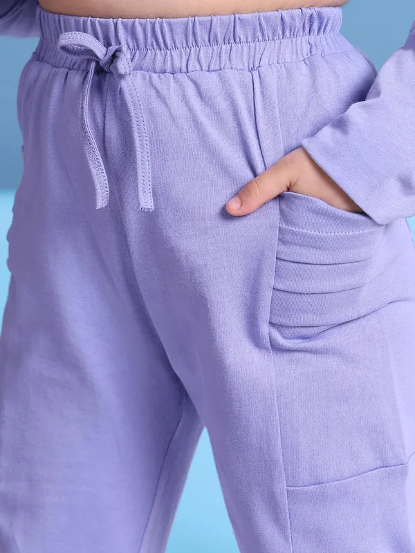 Lilac_Cotton_Solid_Clothing_Set_For_Kids