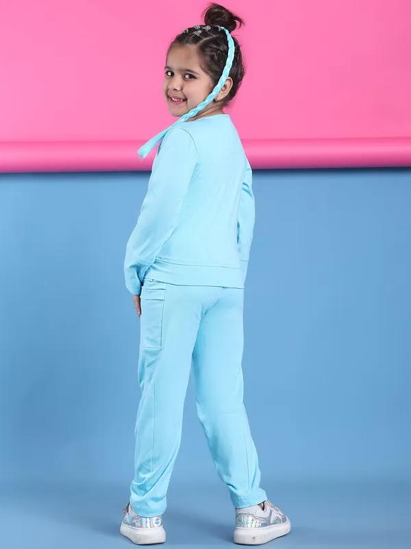 Skyblue_Cotton_Solid_Clothing_Set_For_Kids