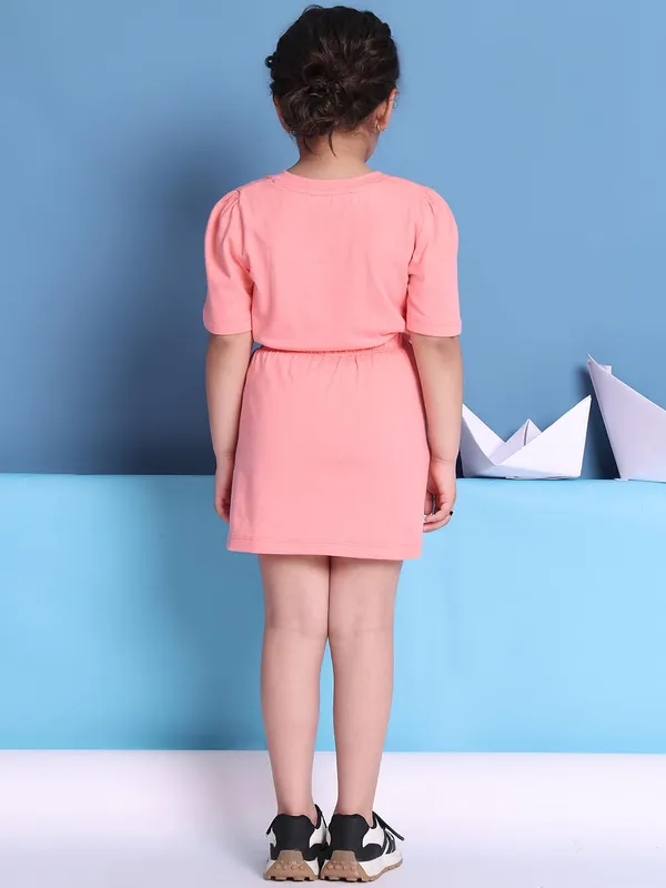 Salmon_Cotton_Solid_Clothing_Set_For_Kids
