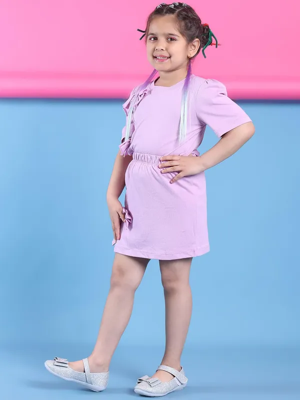 Voilet_Cotton_Solid_Clothing_Set_For_Kids