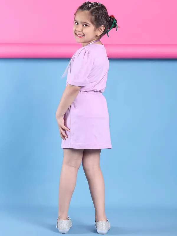 Voilet_Cotton_Solid_Clothing_Set_For_Kids