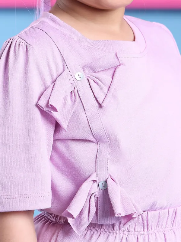 Voilet_Cotton_Solid_Clothing_Set_For_Kids
