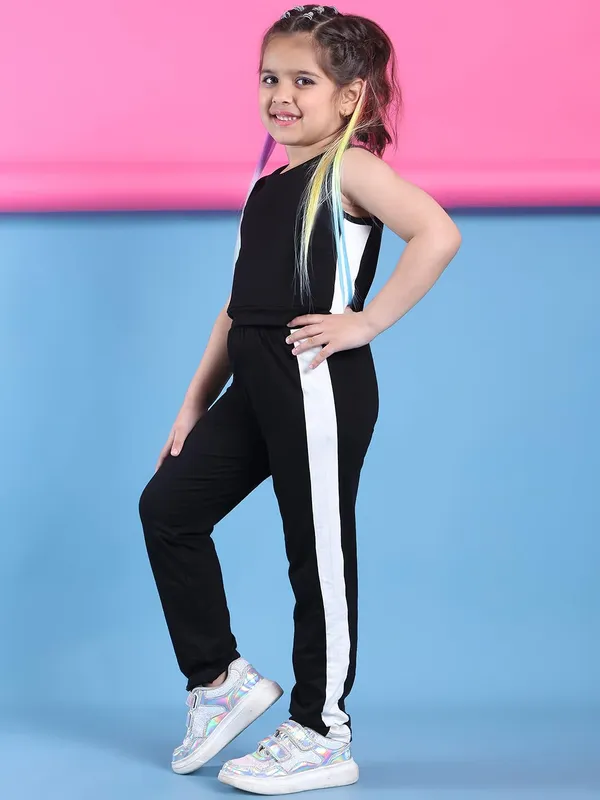Black_Rayon_Solid_Clothing_Set_For_Kids