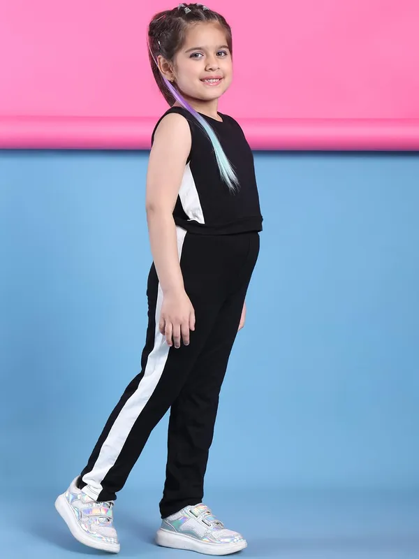 Black_Rayon_Solid_Clothing_Set_For_Kids