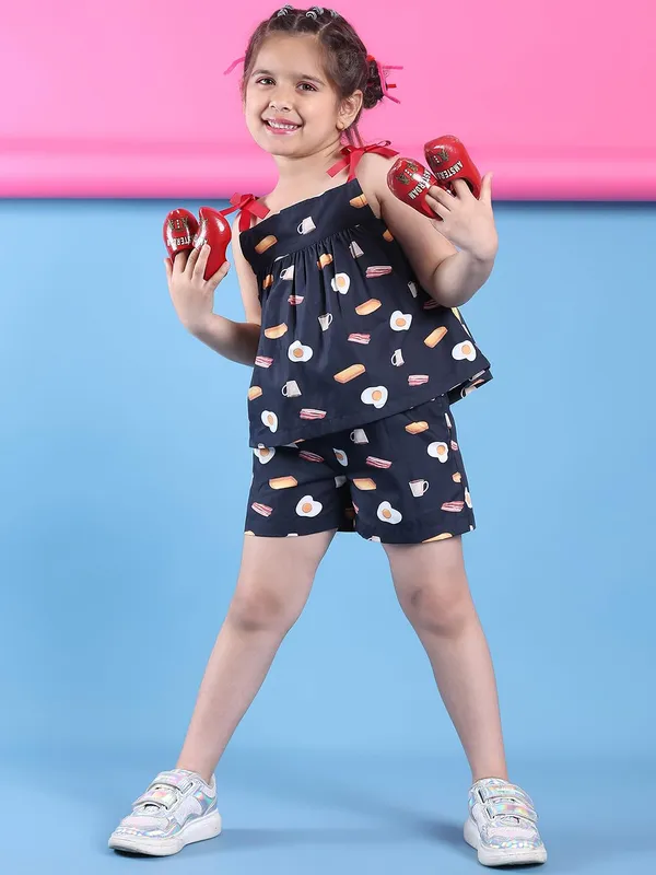 Navy_Blue_Cotton_Fruits_Clothing_Set_For_Kids