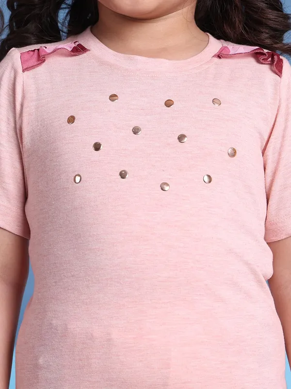 Pink_Cotton_Solid_Clothing_Set_For_Kids