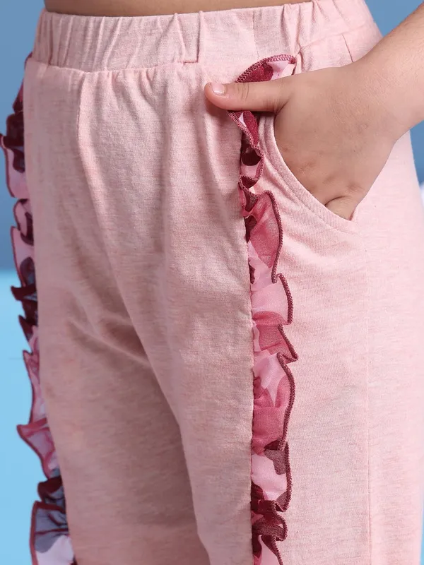 Pink_Cotton_Solid_Clothing_Set_For_Kids
