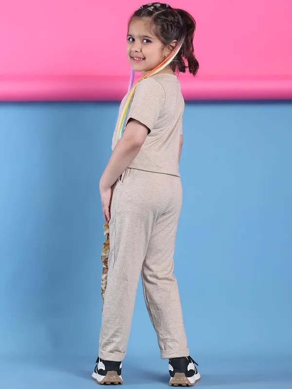Beige_Cotton_Solid_Clothing_Set_For_Kids
