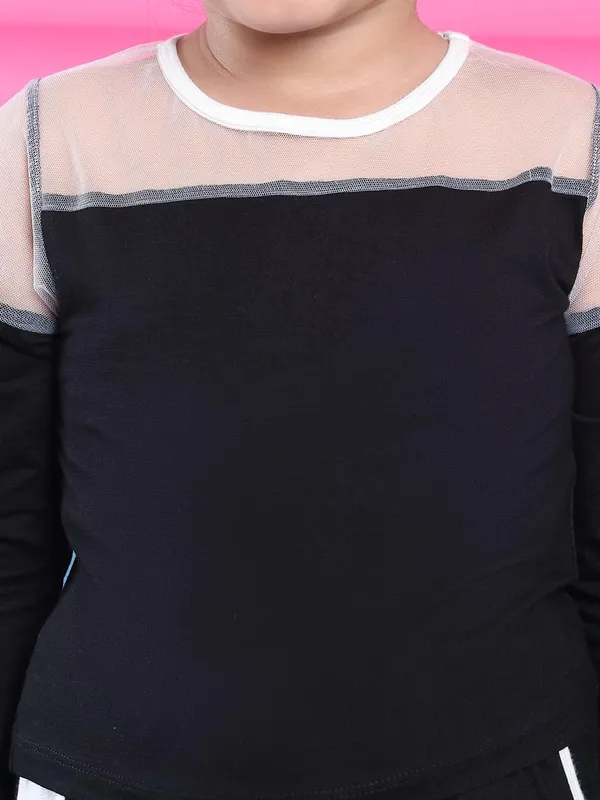 Black_Rayon_Solid_Clothing_Set_For_Kids