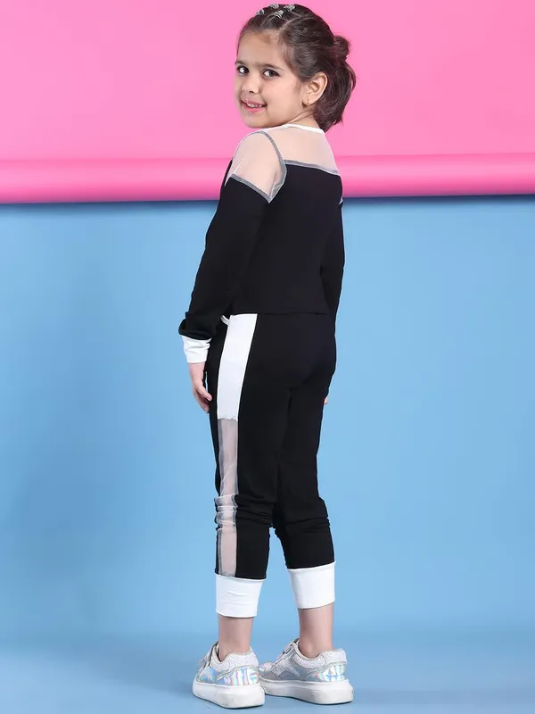 Black_Rayon_Solid_Clothing_Set_For_Kids