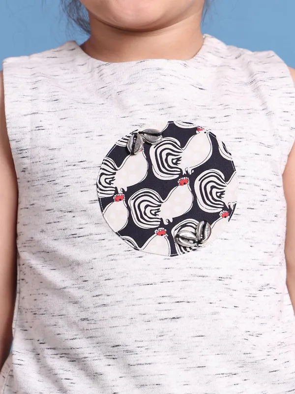 Black_And_White_Cotton_Blend_Cartoon_Clothing_Set_For_Kids