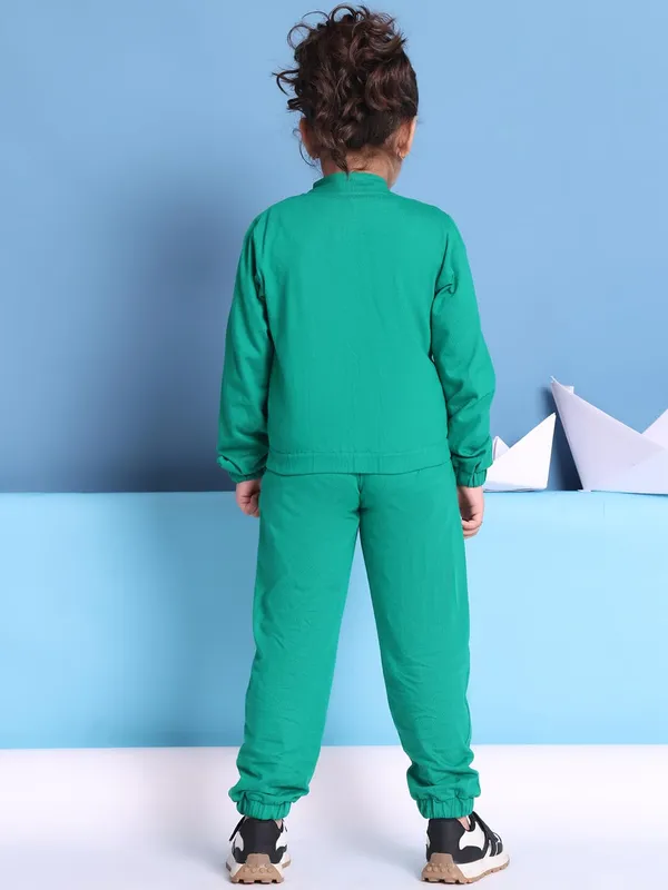 Green_Cotton_Solid_Clothing_Set_For_Kids