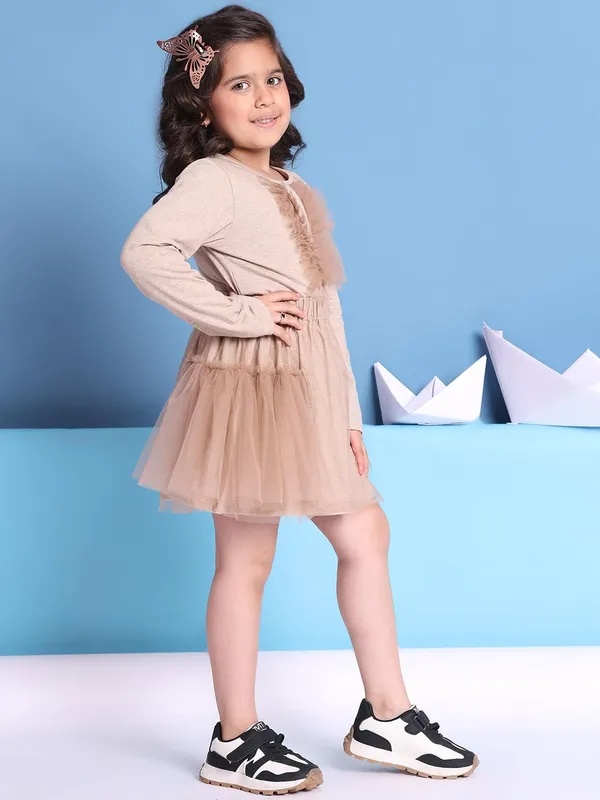 Beige_Cotton_Solid_Clothing_Set_For_Kids