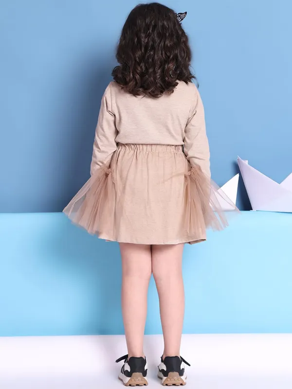Beige_Cotton_Solid_Clothing_Set_For_Kids