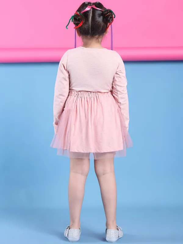 Salmon_Cotton_Solid_Clothing_Set_For_Kids