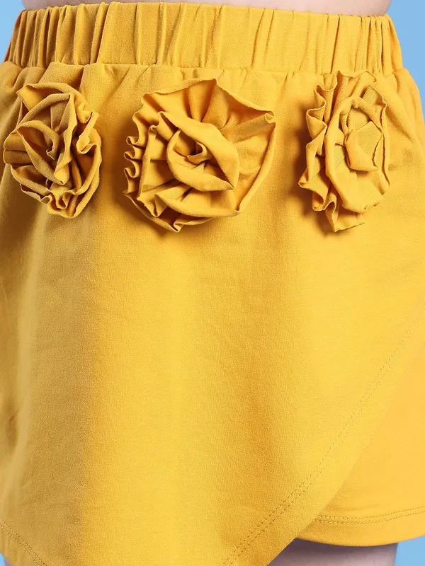 Yellow_Cotton_Solid_Clothing_Set_For_Kids