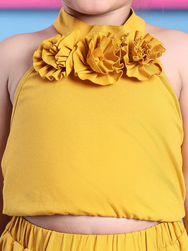 Yellow_Cotton_Solid_Clothing_Set_For_Kids
