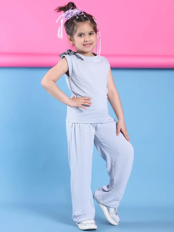Skyblue_Cotton_Solid_Clothing_Set_For_Kids