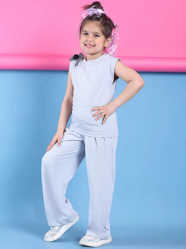 Skyblue_Cotton_Solid_Clothing_Set_For_Kids