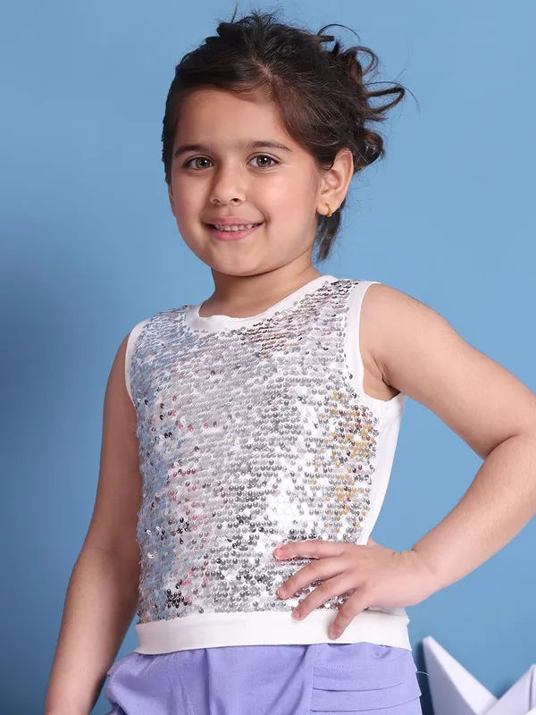 Offwhite_Viscose_Solid_Top_For_Kids