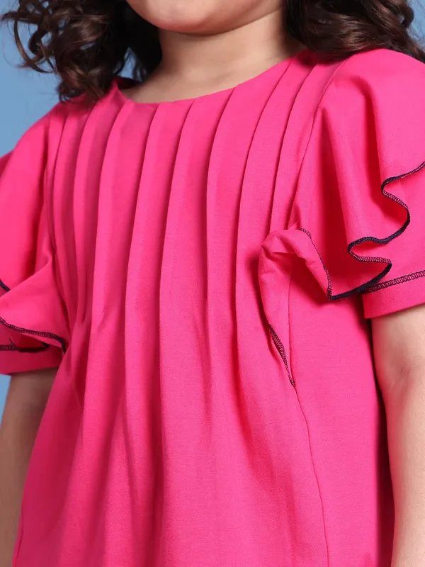 Fuchsia_Cotton_Solid_Top_For_Kids